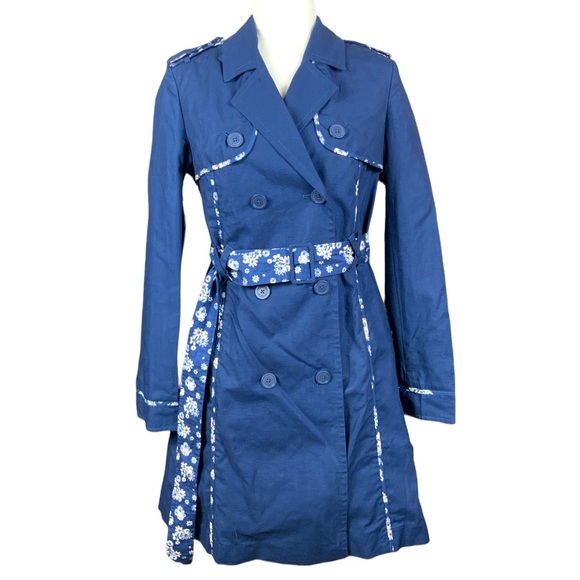 Jason Wo x Target worn by Blake Lively navy Blue double breasted trench coat XS - Picture 1 of 16